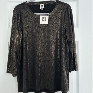 NWT Anne Klein blouse size M